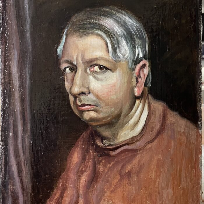 PRIMA DEL RESTAURO-AUTORITRATTO DE CHIRICO 1966